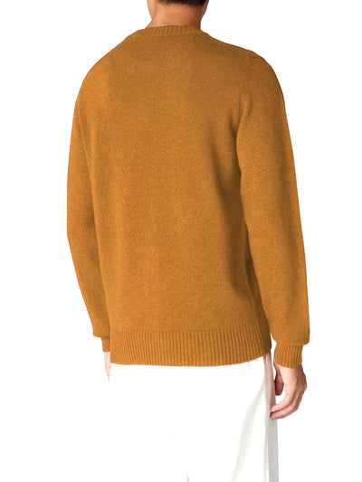 K-Way Pullover Uomo K2112pw Sebastien Lambswool Giallo ocra