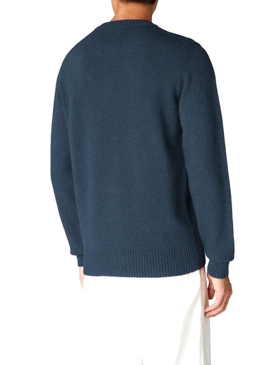 K-Way Pullover Uomo K2112pw Sebastien Lambswool Blu cobalto