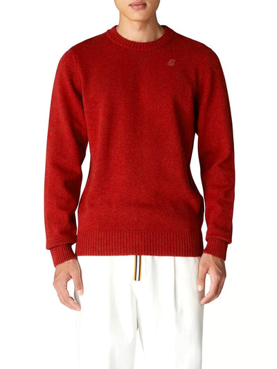 K-Way Pullover Uomo K2112pw Sebastien Lambswool Rosso