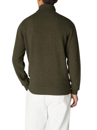 K-Way Pullover Uomo K2112qw Henry Lambswool Verde bosco