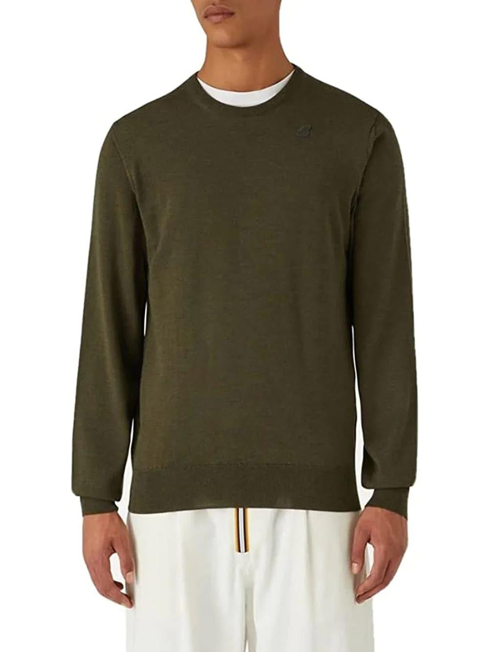 K-Way Pullover Uomo K6113bw Sebastien Merino Verde bosco