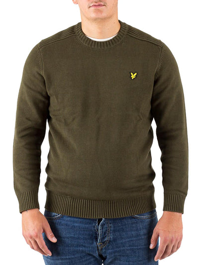 Lyle & Scott Pullover Uomo Kn1925v Verde oliva