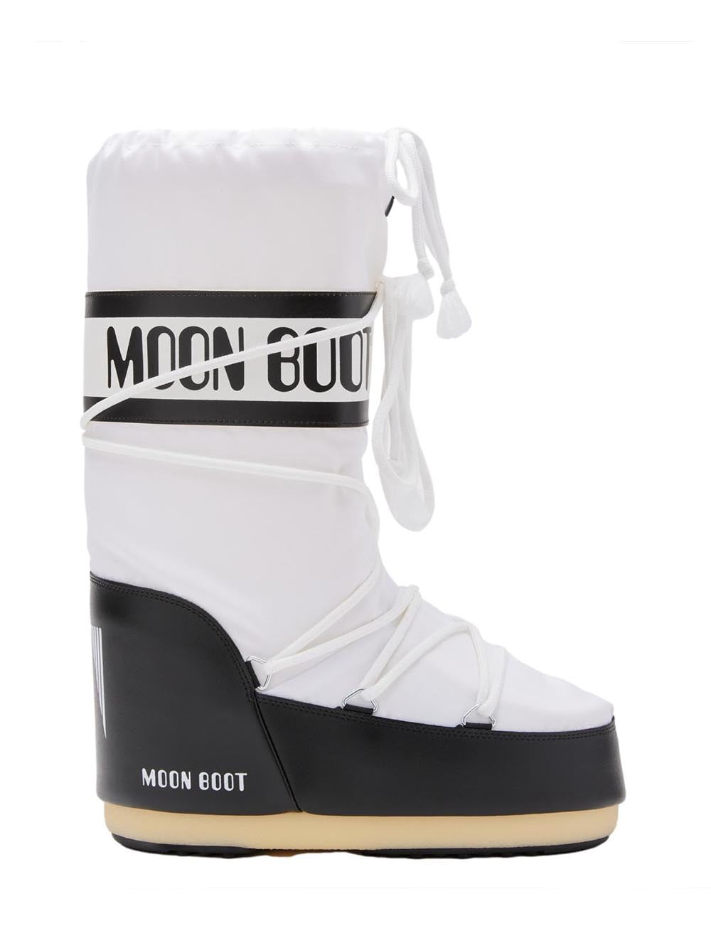 Moon boot Stivale Donna Mb Icon Nylon 80d1400440 Bianco/nero