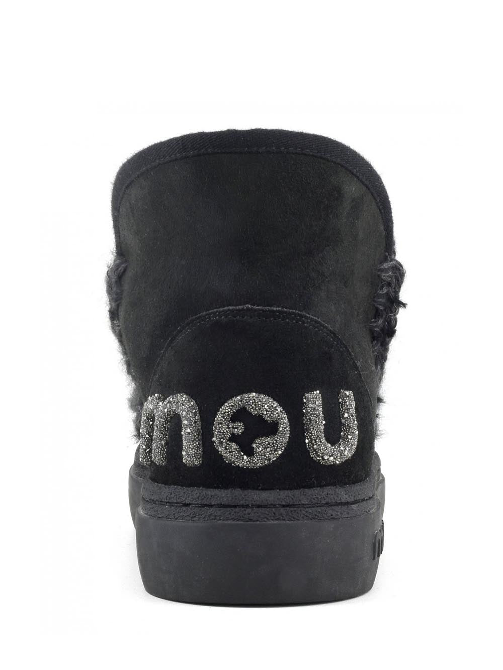 Mou Stivaletti Boot Donna Eskimo Sneak Bold Glitter Logo 411001a Nero