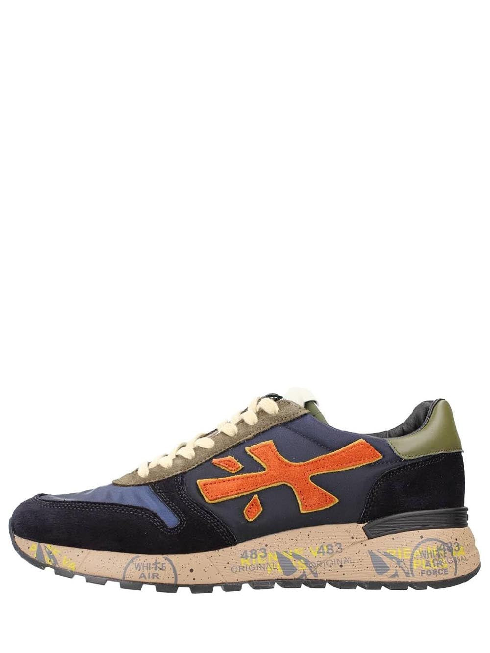 Premiata Sneakers Uomo Mick Blu arancio