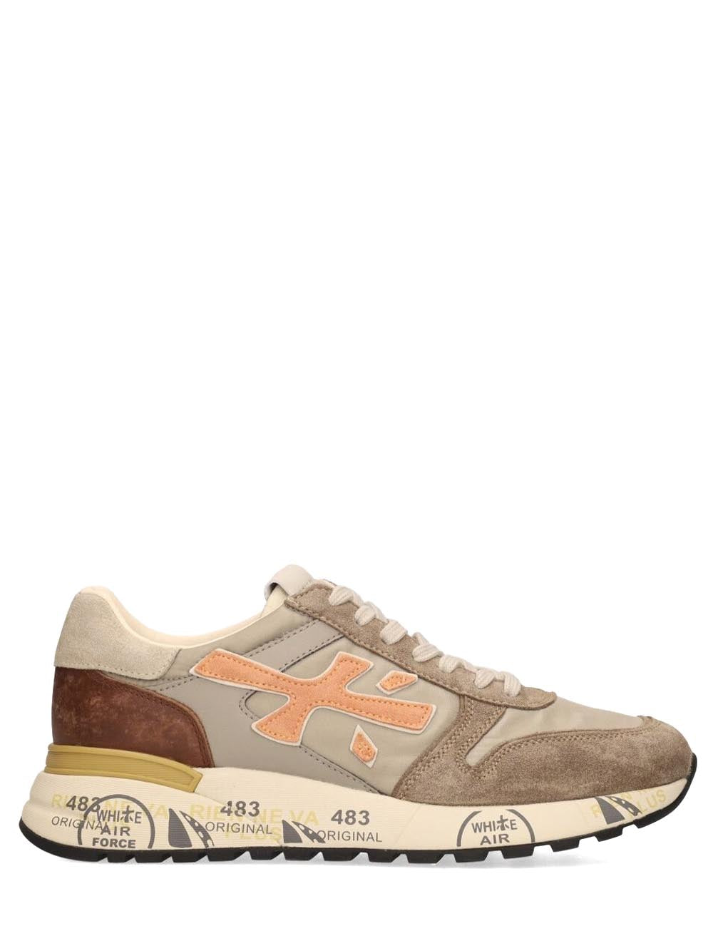 Premiata Sneakers Uomo Mick Nocciola arancio