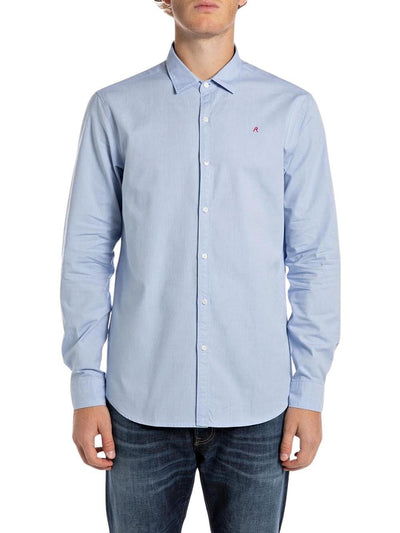 Replay Camicia Uomo M4118 .000.52706 Celeste