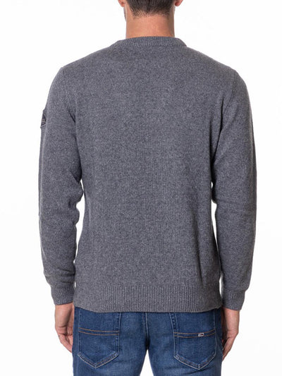 Roy Roger's Pullover Uomo Crew Neck Man Rru502 Ch95 Grigio