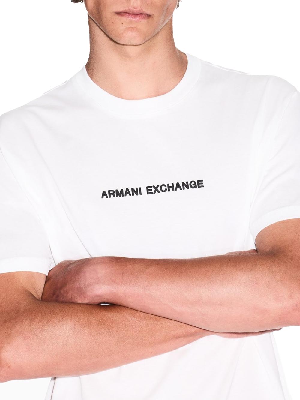 Armani Exchange T-shirt Uomo Xm000787 Af12308 Panna