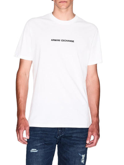 Armani Exchange T-shirt Uomo Xm000787 Af12308 Panna