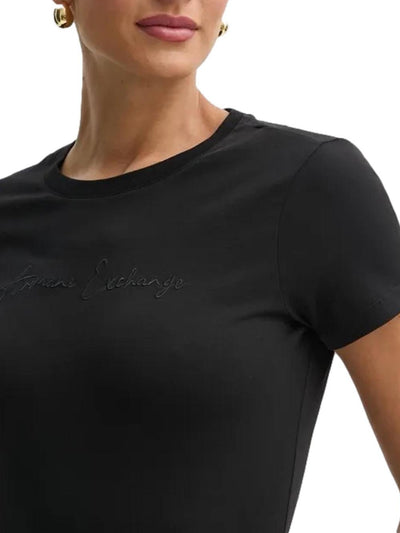 Armani Exchange T-shirt Donna Xw000839 Af10356 Nero