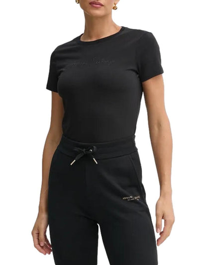 Armani Exchange T-shirt Donna Xw000839 Af10356 Nero