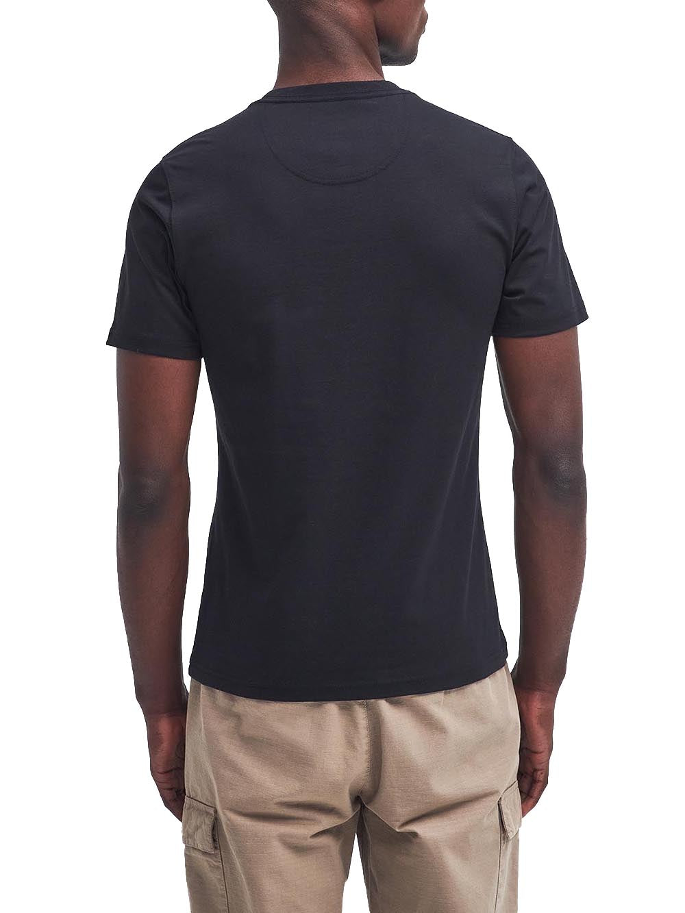 Barbour International T-shirt Uomo Mts0141 Small Logo T-Shirt Nero