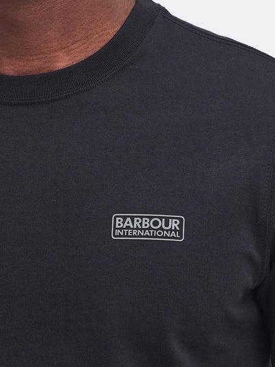 Barbour International T-shirt Uomo Mts0141 Small Logo T-Shirt Nero