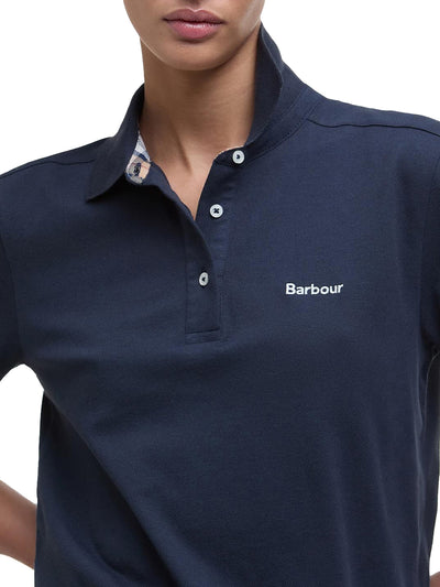 Barbour Polo Donna Lml0886 Bowford Polo Top Blu