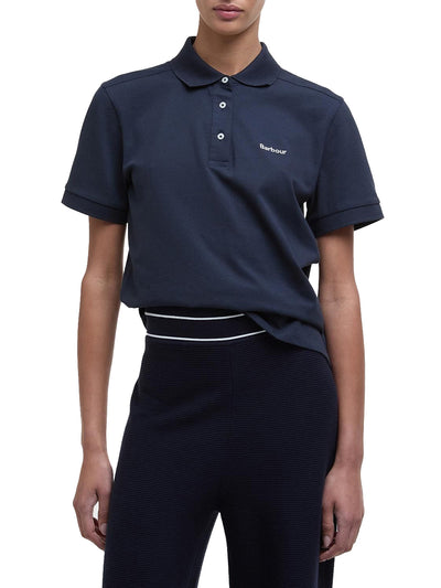 Barbour Polo Donna Lml0886 Bowford Polo Top Blu