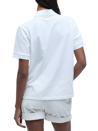 Barbour Polo Donna Lml0886 Bowford Polo Top Bianco