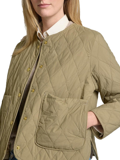 Barbour Giubbino Donna Lqu1817 Monroe Quilt Verde kaki