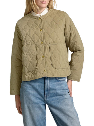 Barbour Giubbino Donna Lqu1817 Monroe Quilt Verde kaki