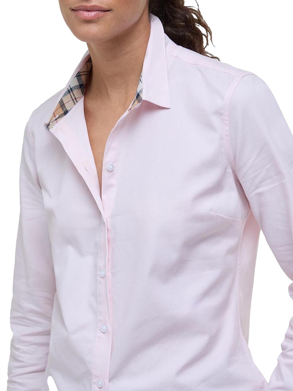 Barbour Camicia Donna Lsh1409 Derwent Shirt Rosa