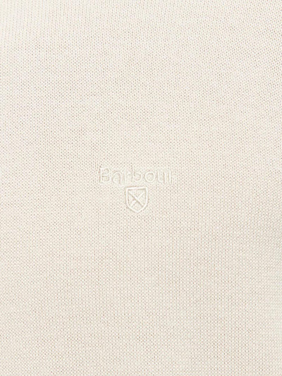 Barbour Maglia Uomo Mkn0932 Pima Cotton Crew Ecru