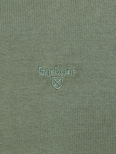 Barbour Maglia Uomo Mkn0932 Pima Cotton Crew Verde agave