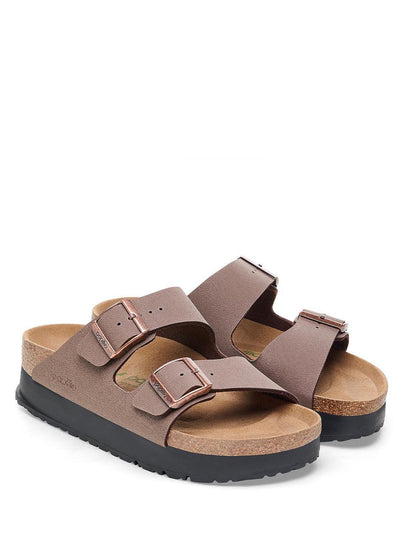 Birkenstock Sandalo Donna Arizona Pap Flex Platform 1027417 Mocca