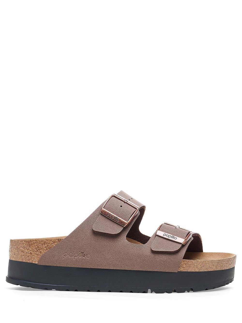 Birkenstock Sandalo Donna Arizona Pap Flex Platform 1027417 Mocca