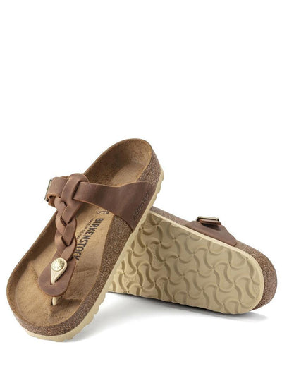 Birkenstock Sandalo Donna Gizeh Braided 1021355 Cognac
