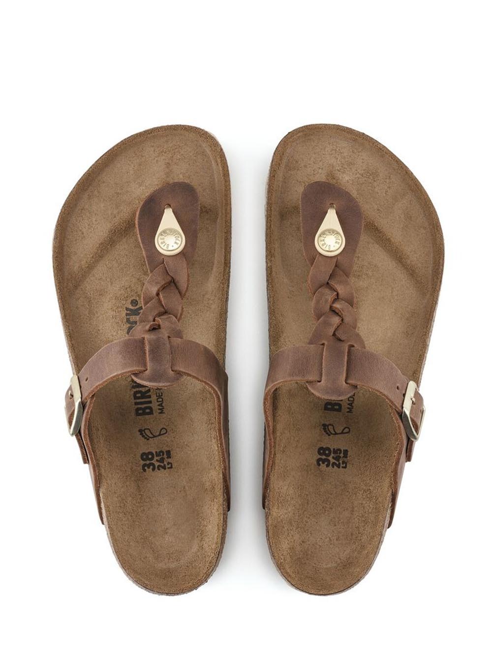 Birkenstock Sandalo Donna Gizeh Braided 1021355 Cognac