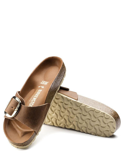 Birkenstock Sandalo Donna Madrid Big Buckle 1006525 Cognac
