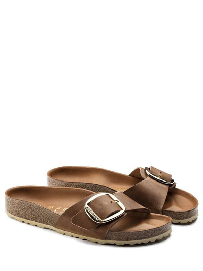 Birkenstock Sandalo Donna Madrid Big Buckle 1006525 Cognac