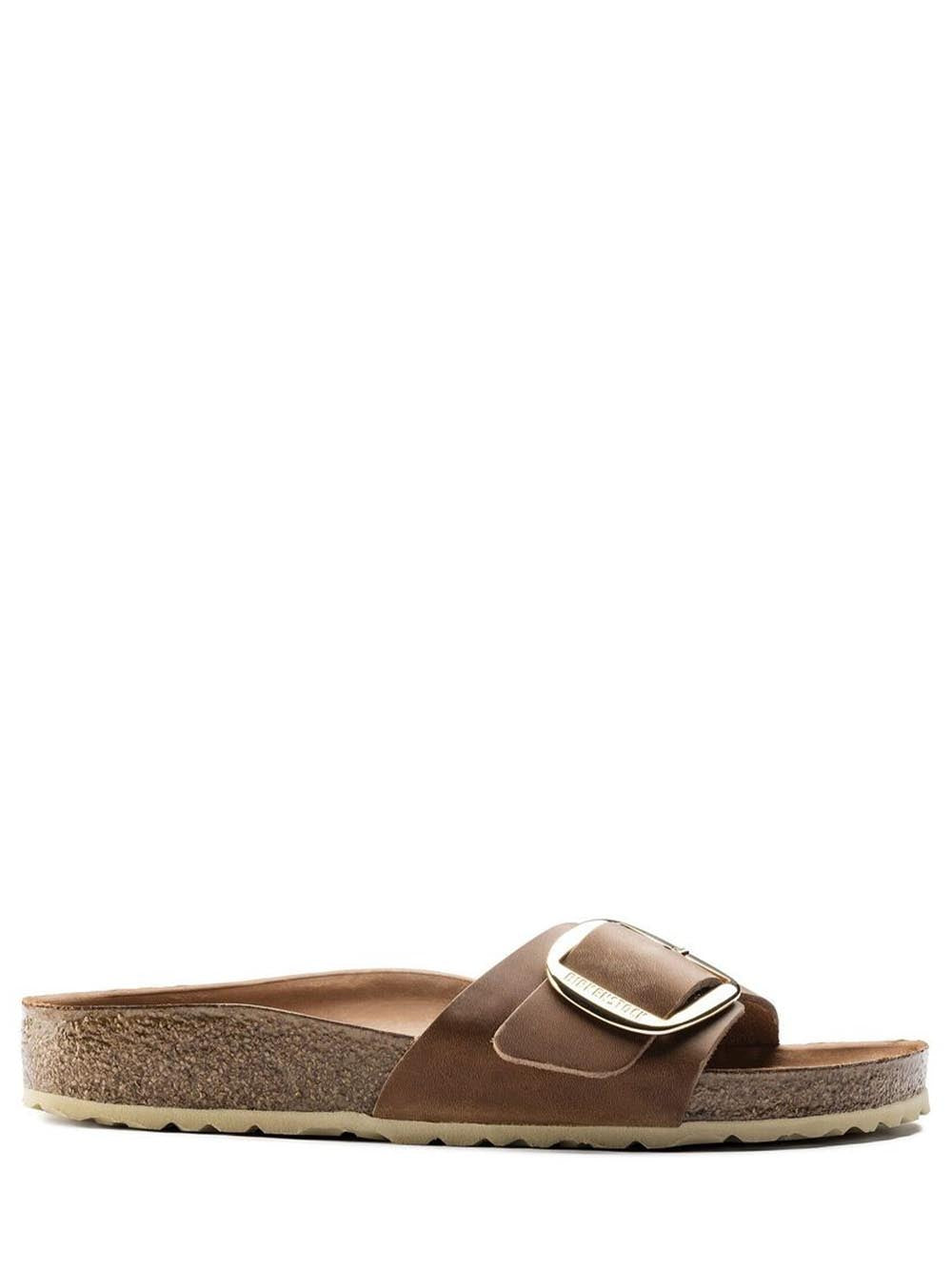 Birkenstock Sandalo Donna Madrid Big Buckle 1006525 Cognac