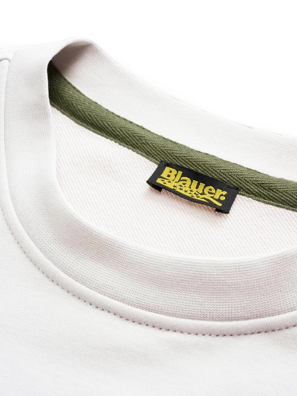 Blauer Felpa Uomo 25sbluf03186 006804 Burt Bianco