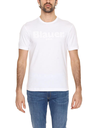Blauer T-shirt Uomo 25sbluh02191 004547 Bourne Bianco
