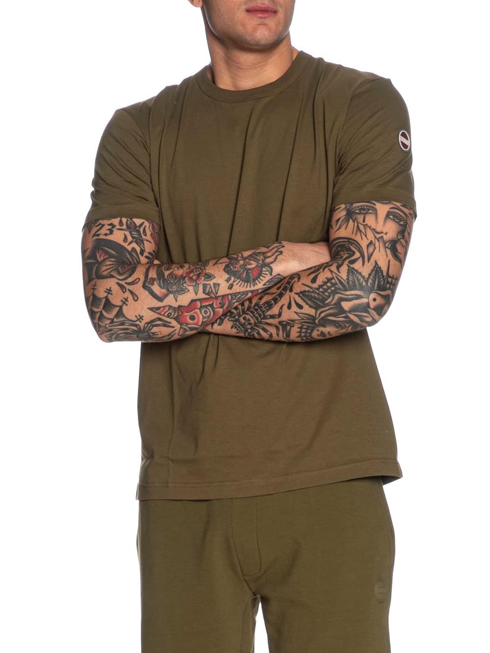 Colmar T-shirt Uomo 7510 6sh Verde militare