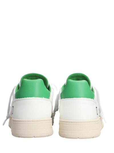 D.A.T.E. Sneakers Uomo Court 2.0 Vintage Nylon Bianco verde
