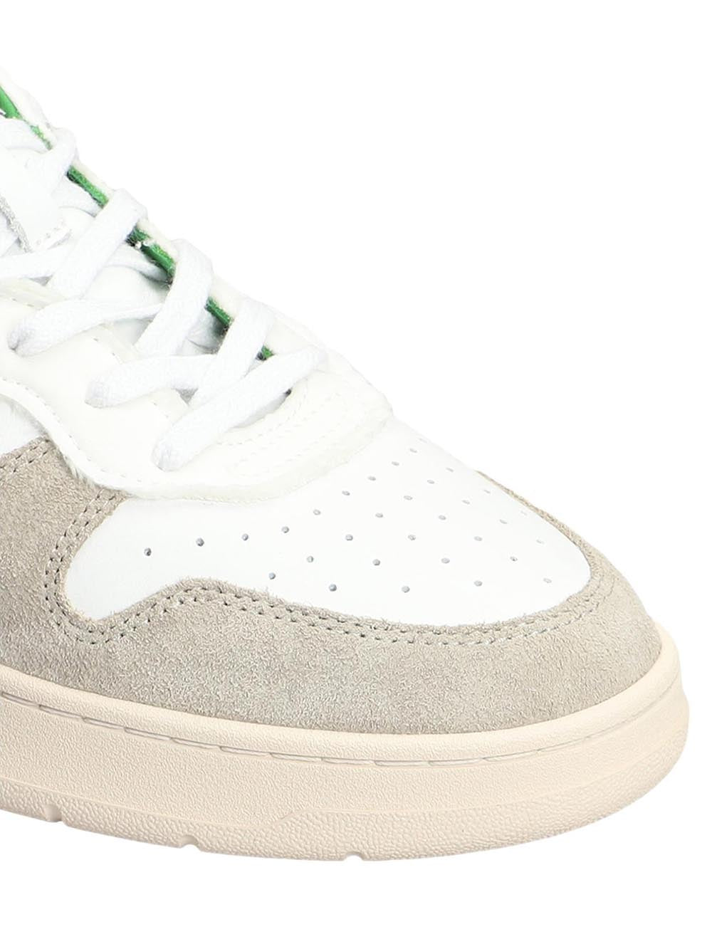 D.A.T.E. Sneakers Uomo Court 2.0 Vintage Nylon Bianco verde