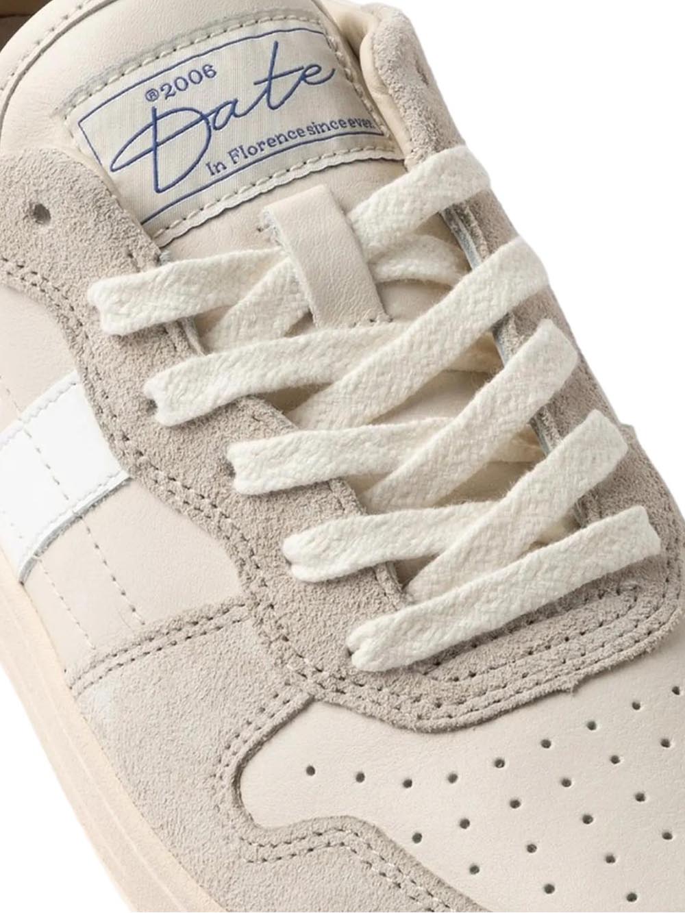 D.A.T.E. Sneakers Donna Court Shiny Bianco oro