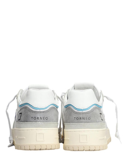 D.A.T.E. Sneakers Uomo Torneo Pure Soft Bianco grigio