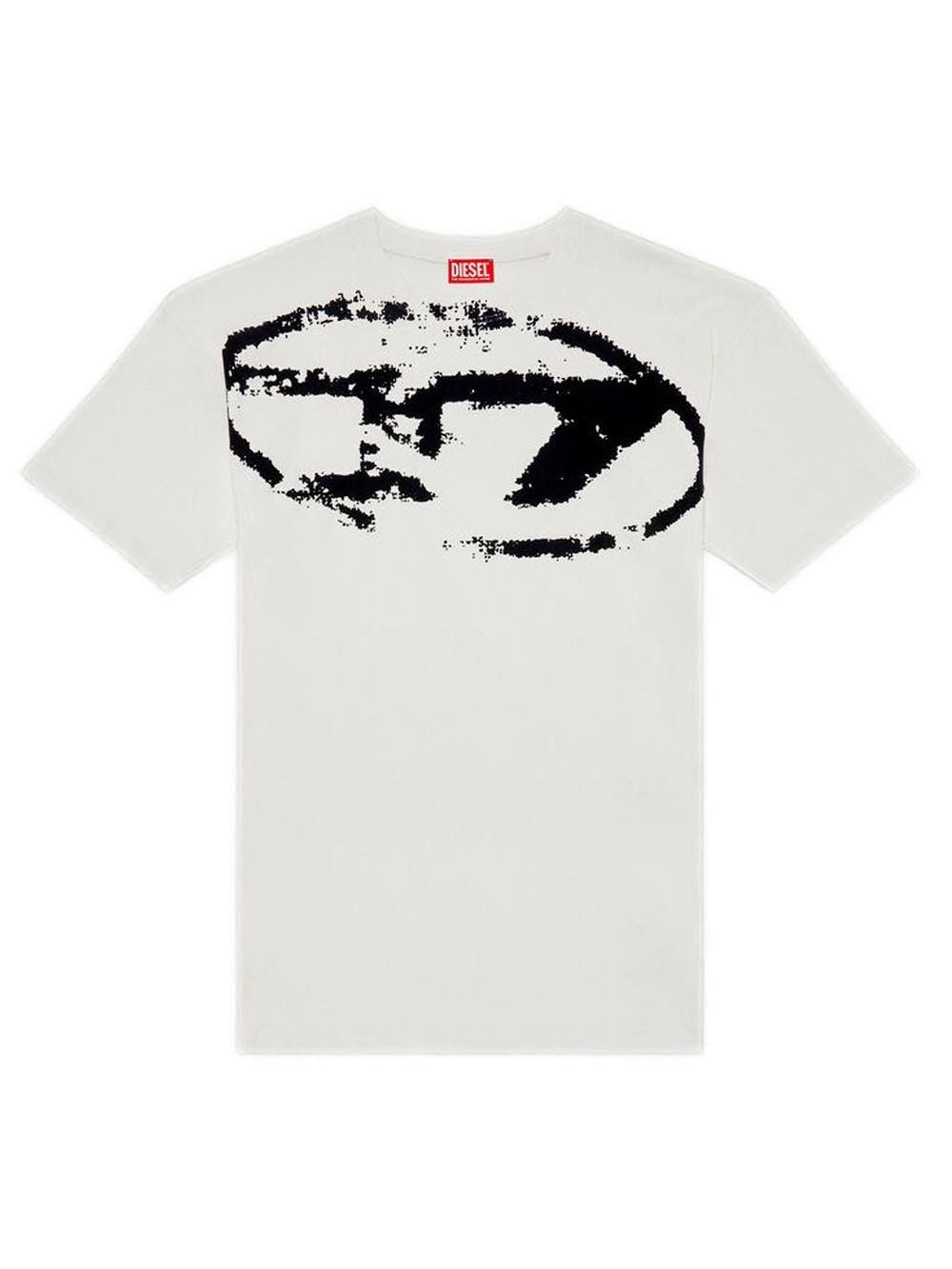 Diesel T-shirt Uomo T-Boxt N14 A13049 Panna nero