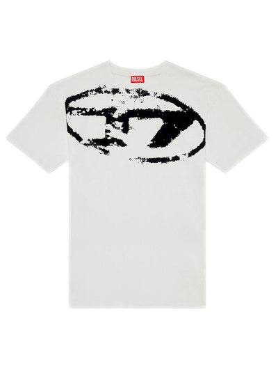 Diesel T-shirt Uomo T-Boxt N14 A13049 Panna nero