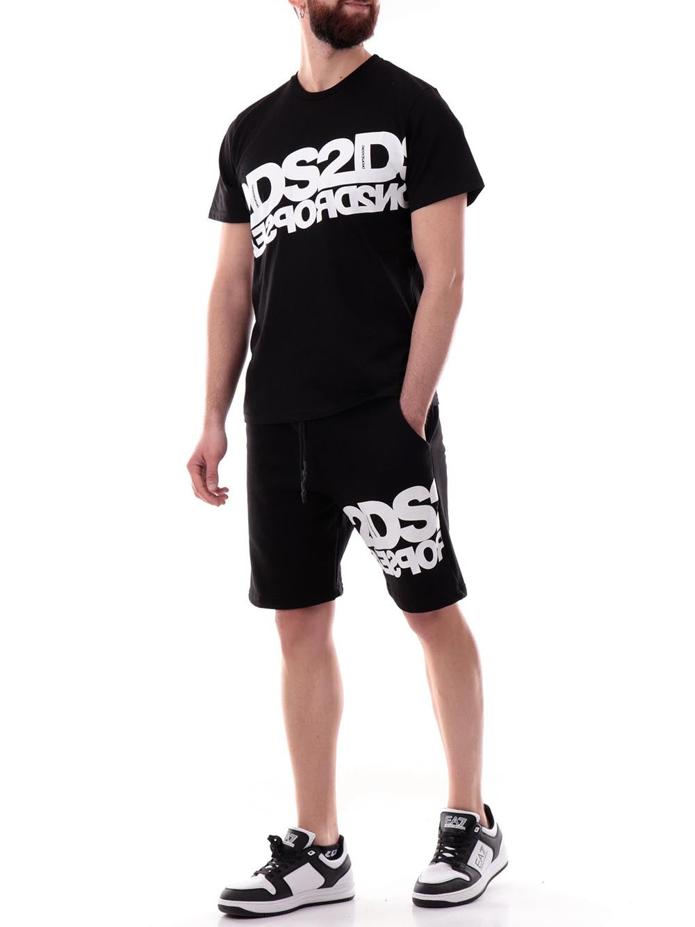 Ds2 T-shirt Uomo Ss25240 Nero