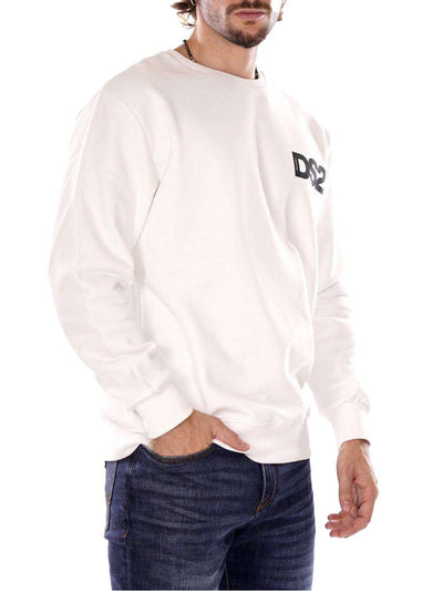 Ds2 Felpa Uomo Ss25263 Bianco