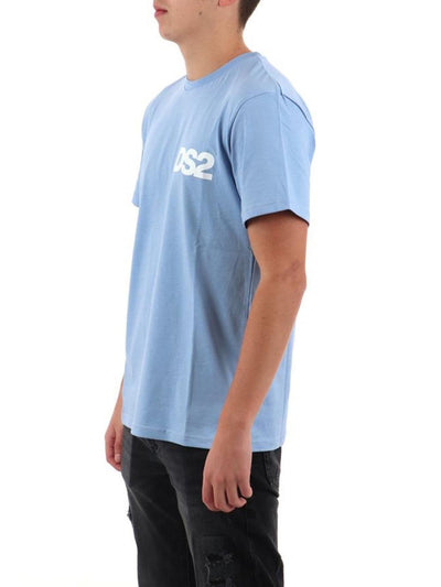 Ds2 T-shirt Uomo Ss25264 Celeste