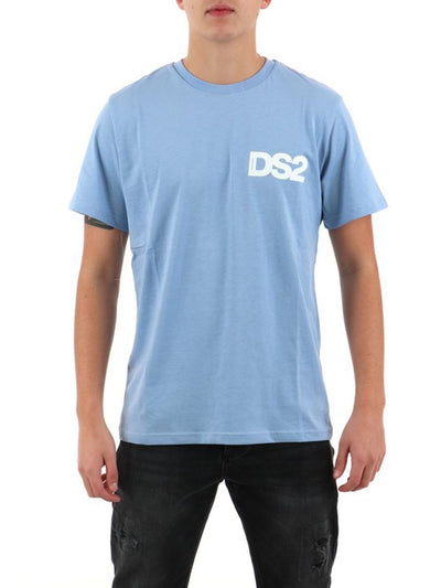 Ds2 T-shirt Uomo Ss25264 Celeste