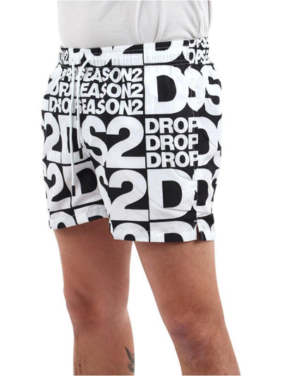 Ds2 Costume Uomo Ss252b03 Nero bianco