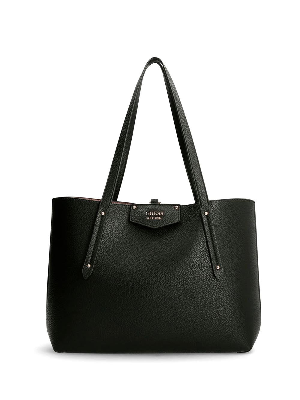 Guess Borsa a Spalla Donna Hwevg8 39023 Eco Brenton Nero