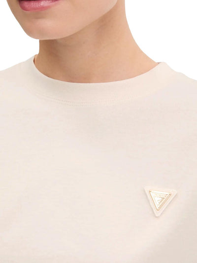 Guess T-shirt Donna V4bi21 I3z14 Colette Boxy Avorio