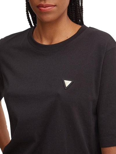 Guess T-shirt Donna V4bi21 I3z14 Colette Boxy Nero